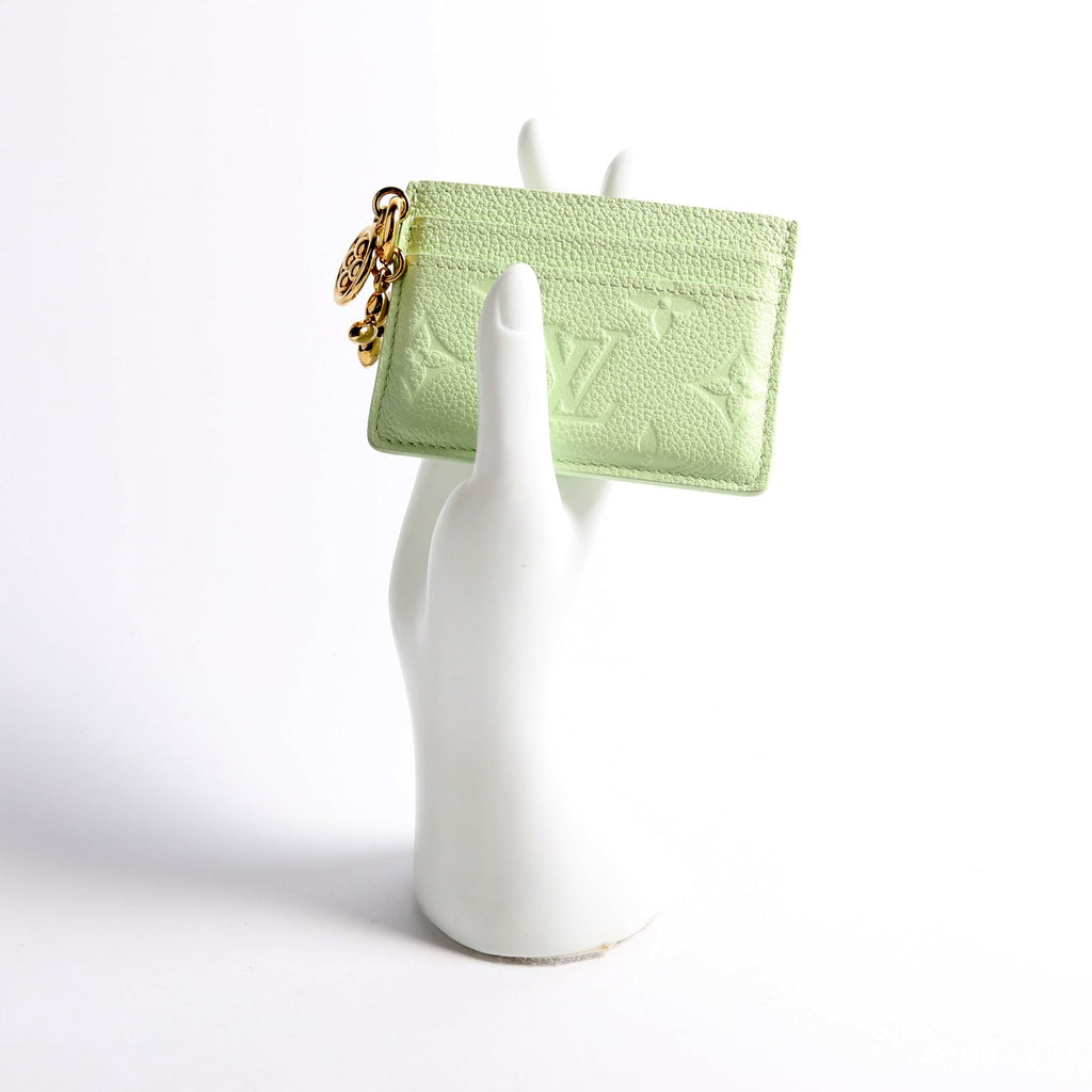 LV Charms Card Holder Emperiente Green