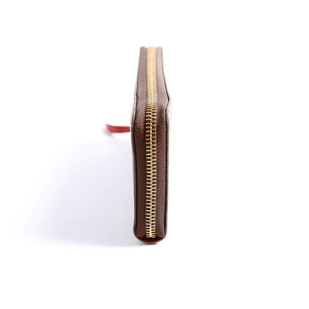 Clemence Wallet Damier Ebene Red