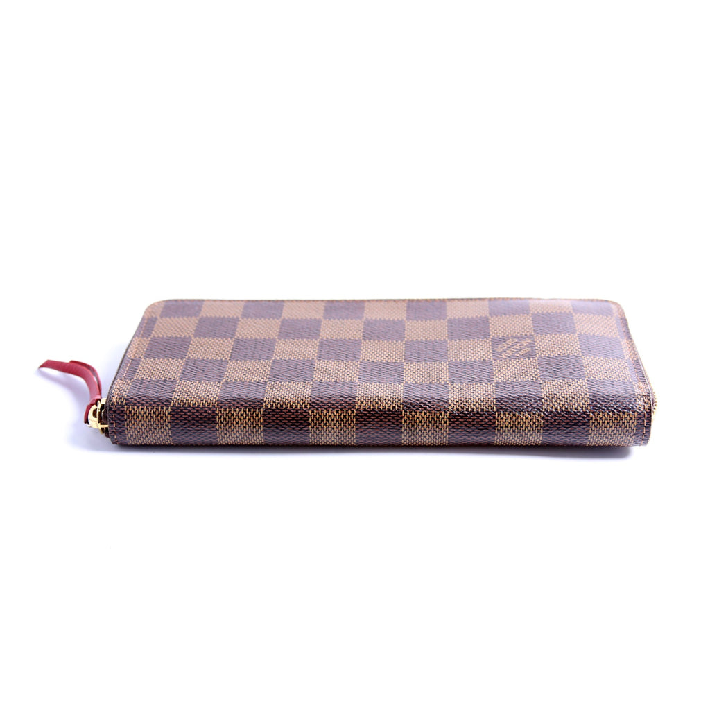 Clemence Wallet Damier Ebene Red