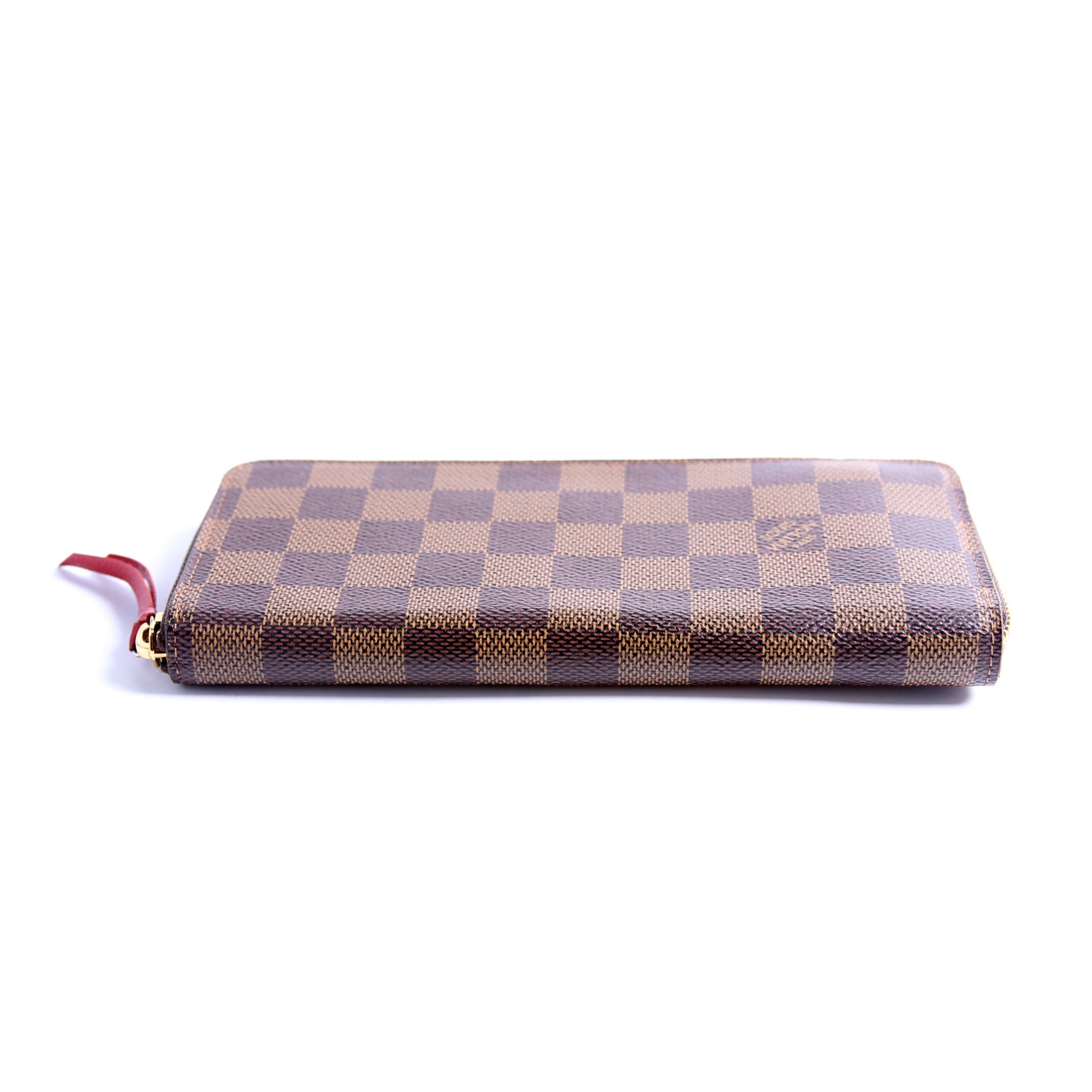 Clemence Wallet Damier Ebene Red