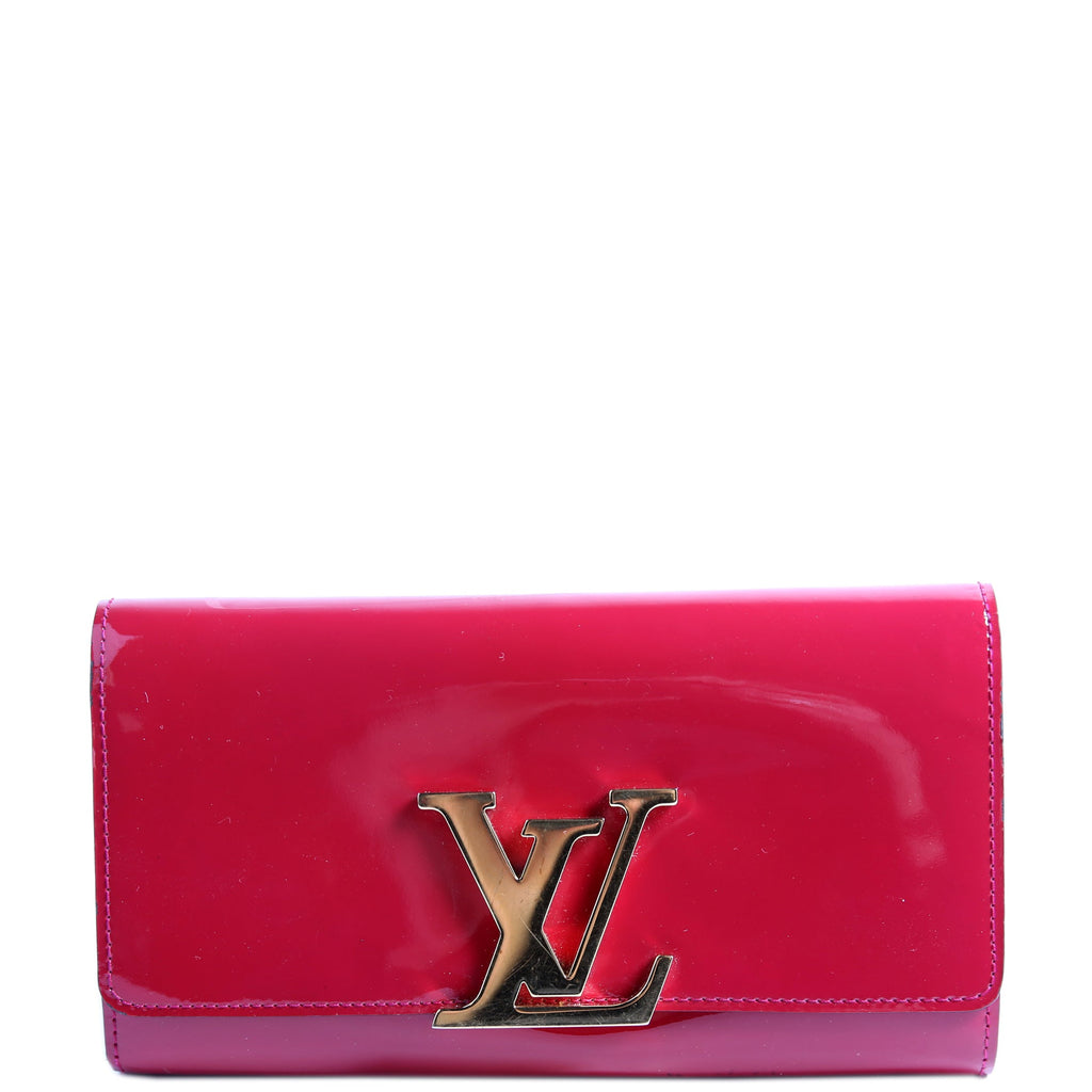 Louise Long Wallet Patent Berry