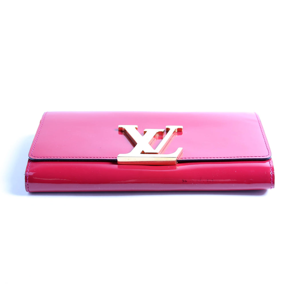 Louise Long Wallet Patent Berry
