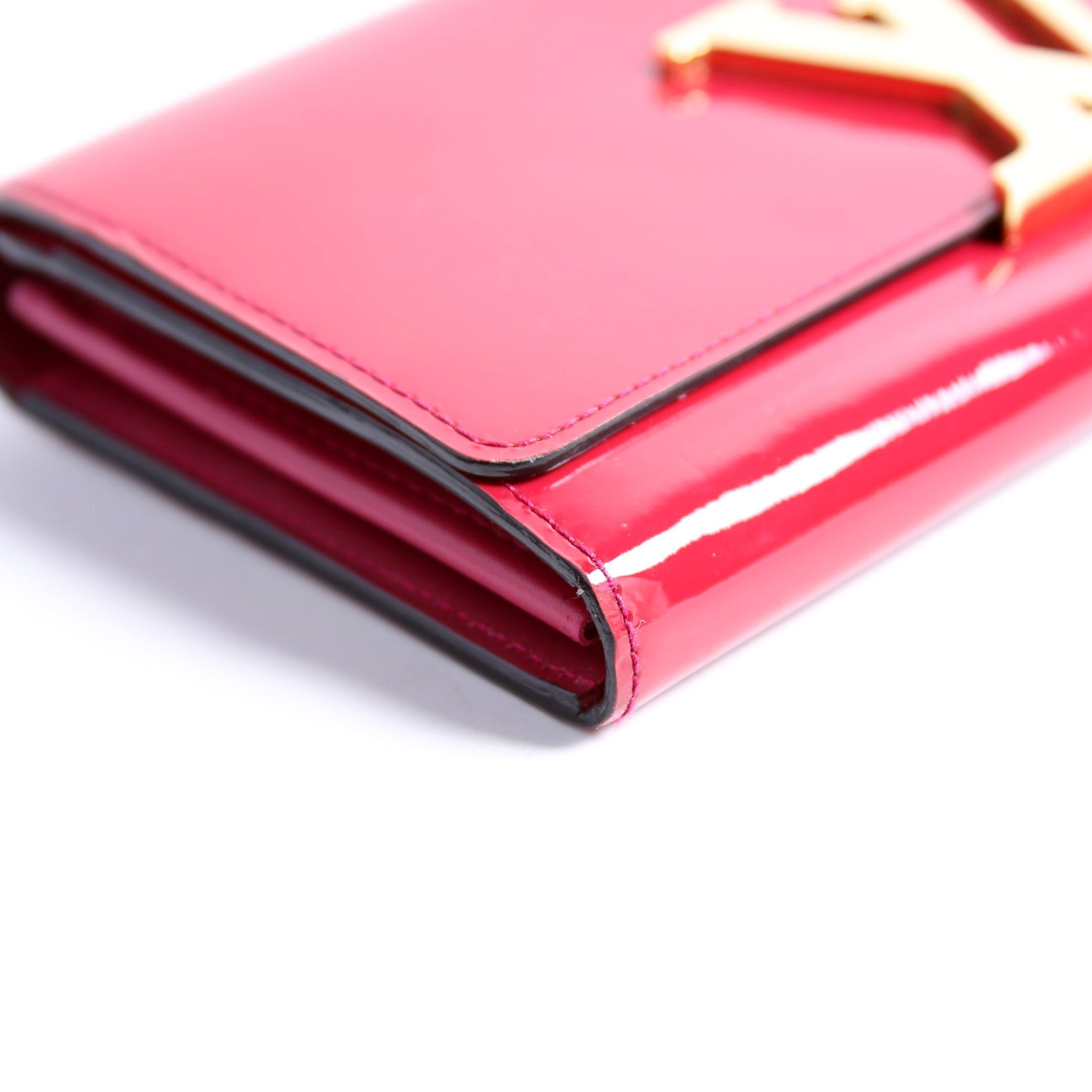 Louise Long Wallet Patent Berry