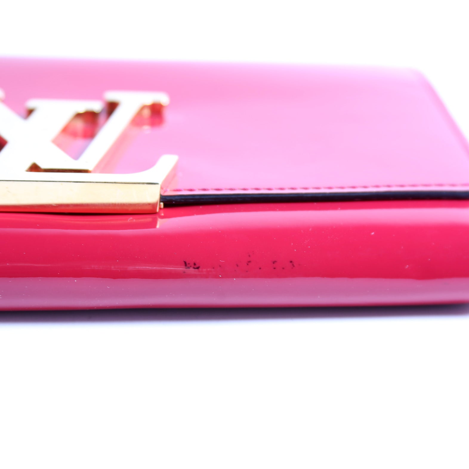Louise Long Wallet Patent Berry