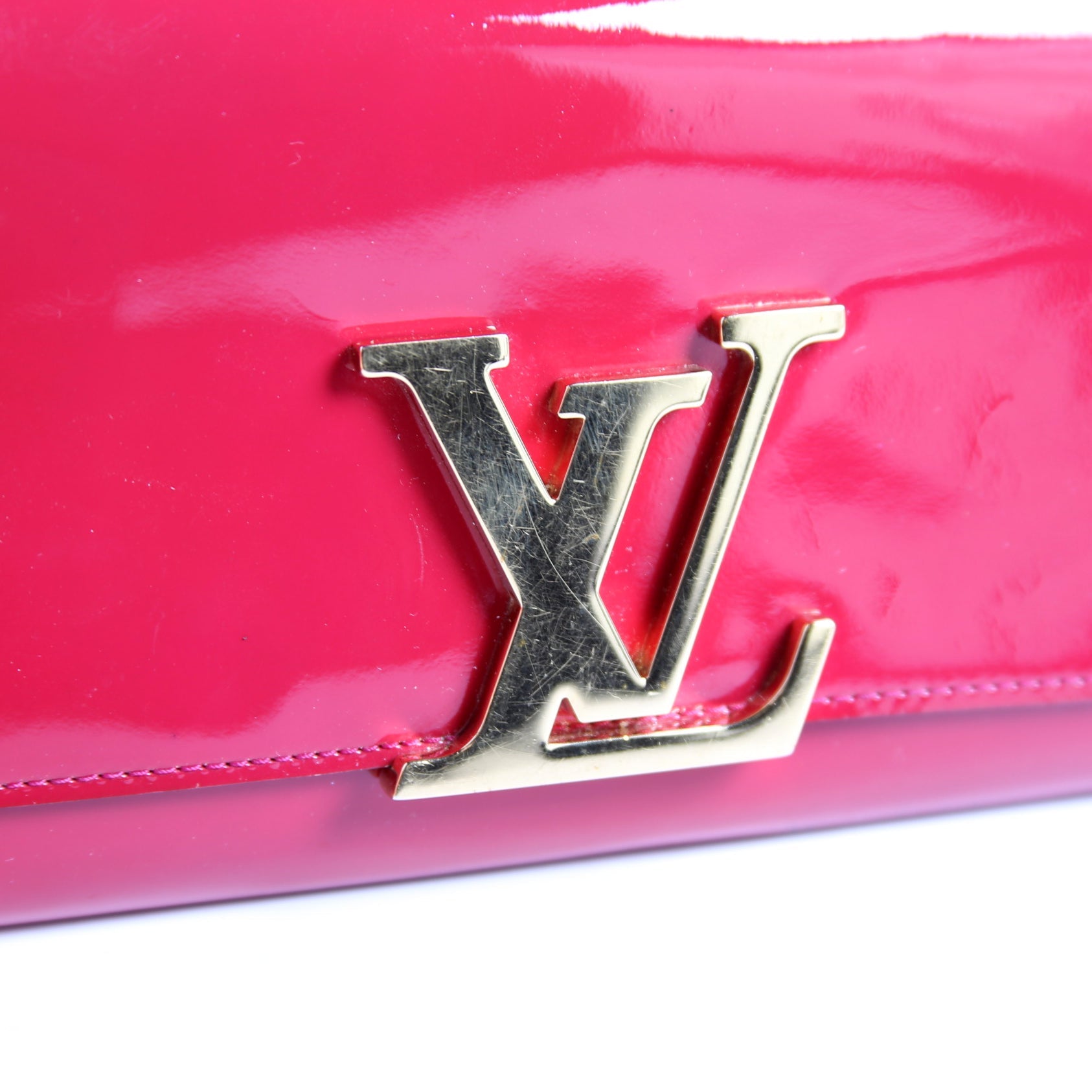 Louise Long Wallet Patent Berry