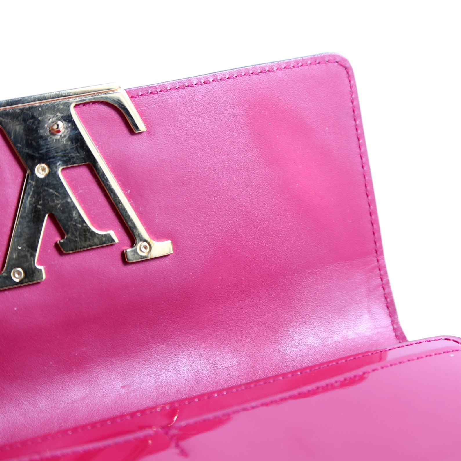 Louise Long Wallet Patent Berry