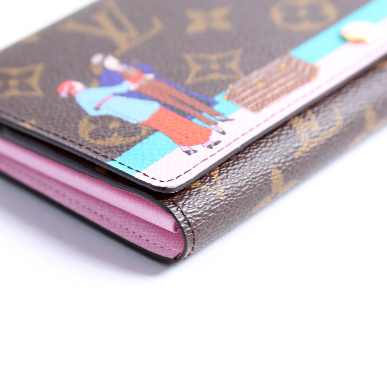 Sarah Wallet 2016 Xmas Animation Monogram Multicolor