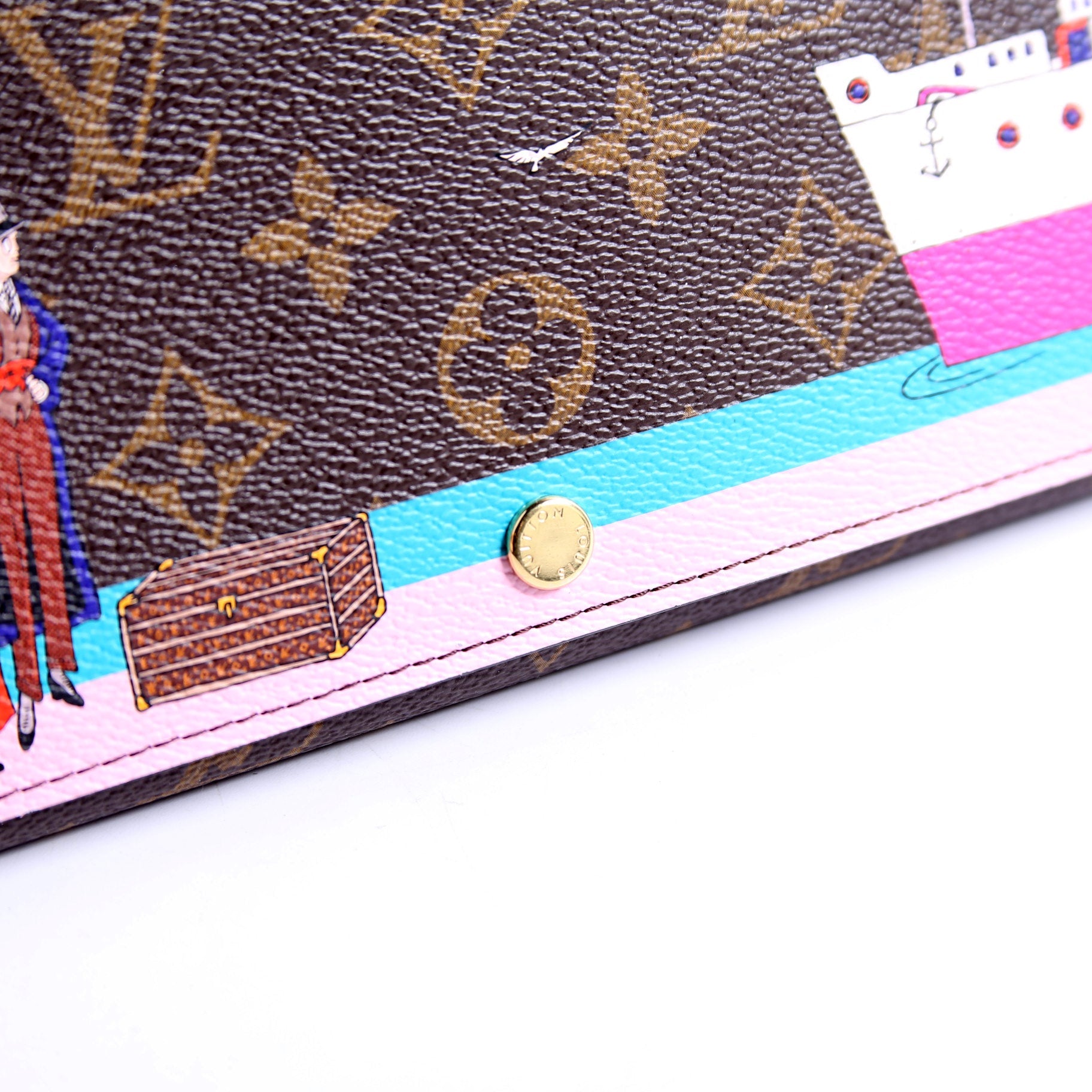 Sarah Wallet 2016 Xmas Animation Monogram Multicolor