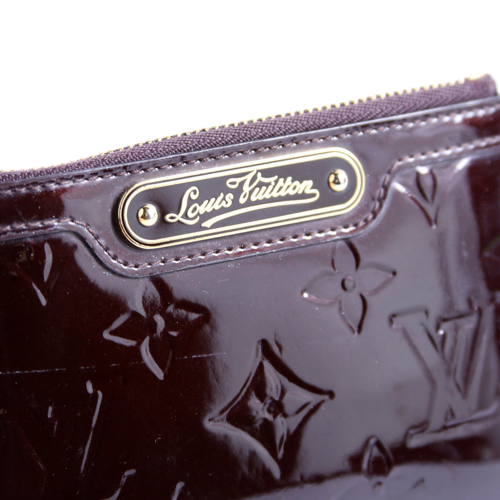 Pochette Cles Vernis Burgundy