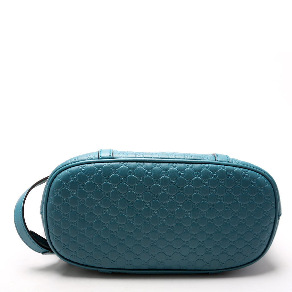 449654 Mini Dome Micro Guccissima Teal