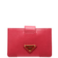 1M1211 Saffiano 5-Guest Card Holder Pink