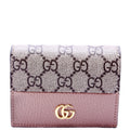 658610 GG Supreme Marmont Card Case Tan