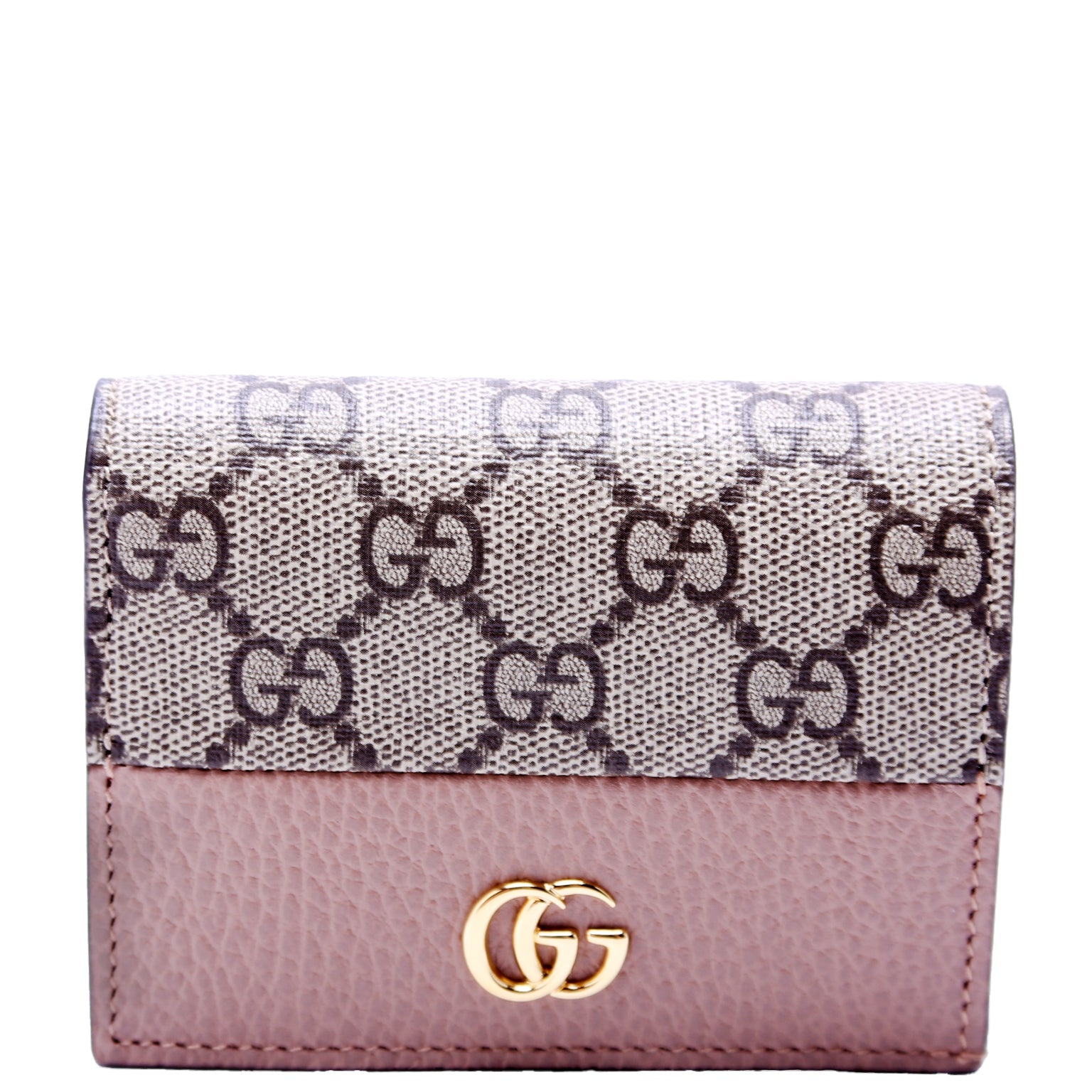 658610 GG Supreme Marmont Card Case Tan