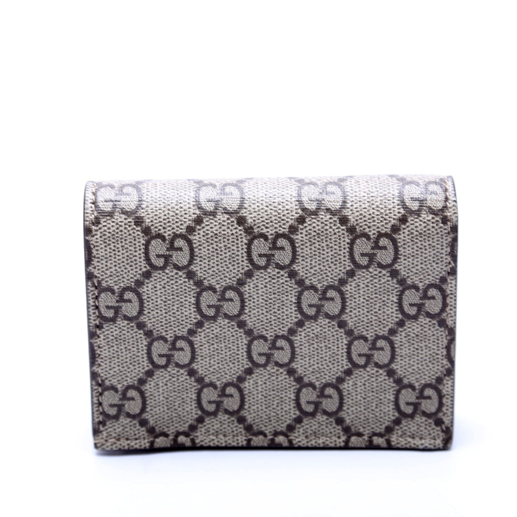 658610 GG Supreme Marmont Card Case Tan
