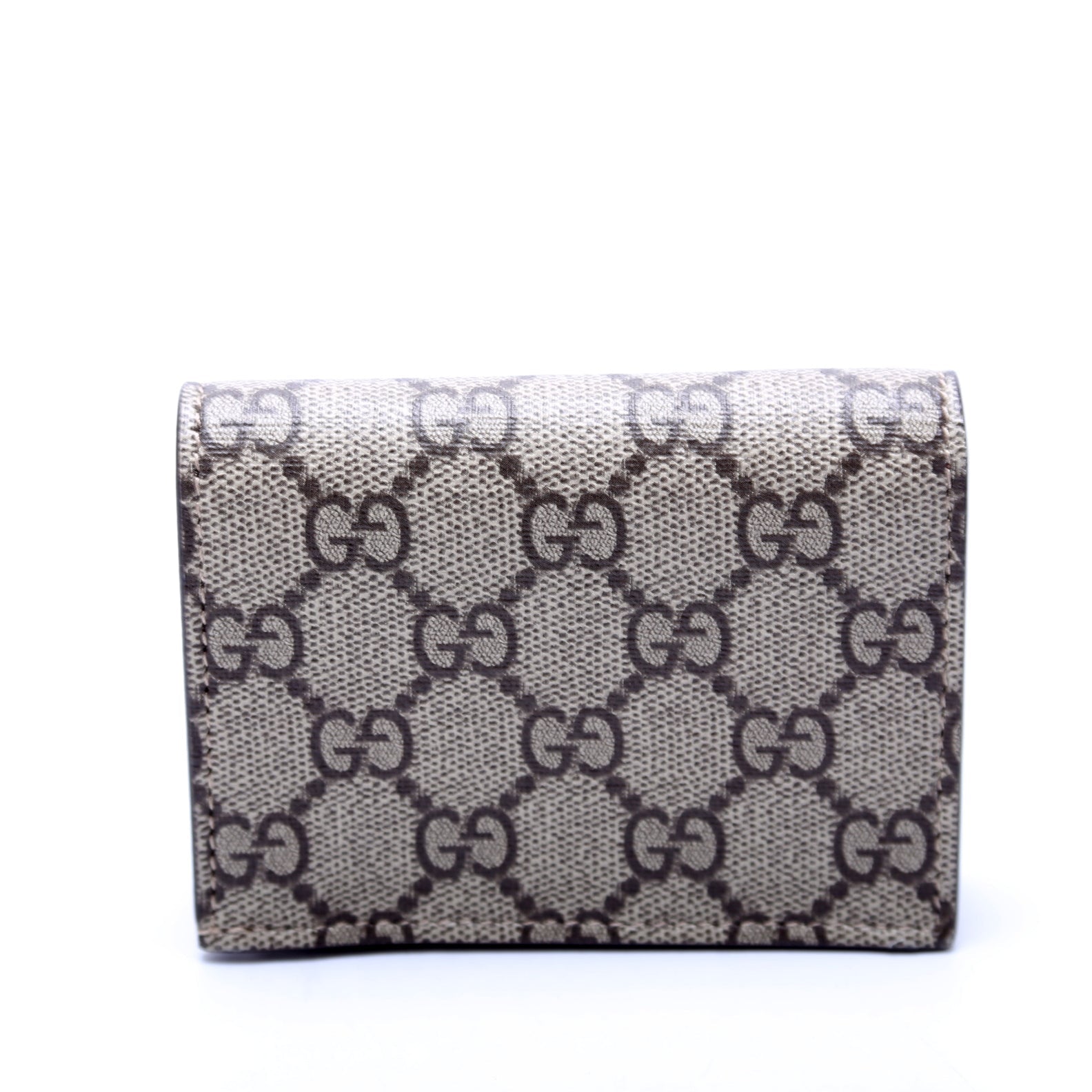 658610 GG Supreme Marmont Card Case Tan