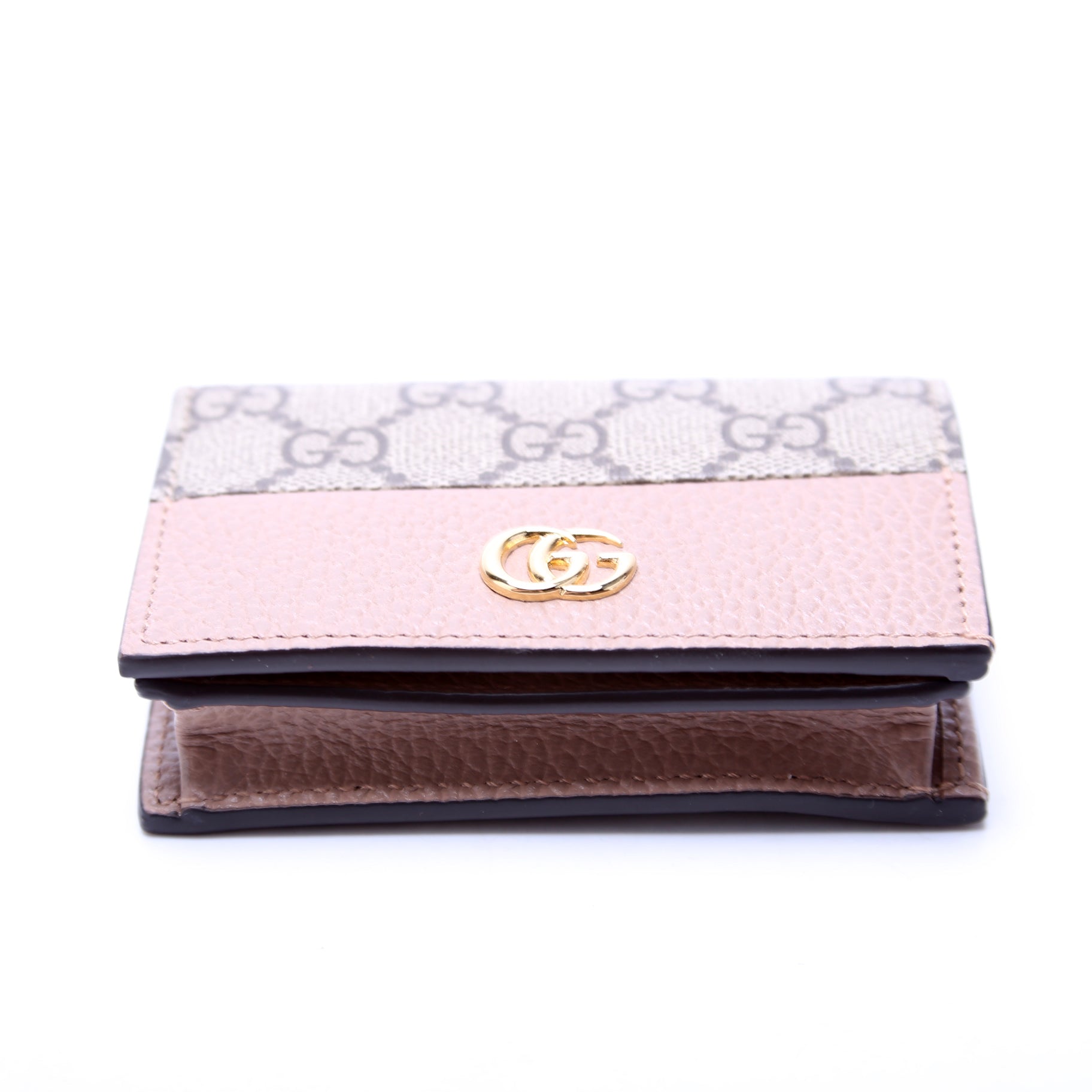 658610 GG Supreme Marmont Card Case Tan