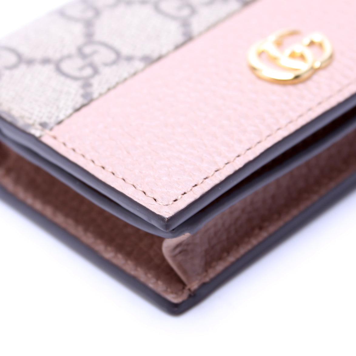 658610 GG Supreme Marmont Card Case Tan