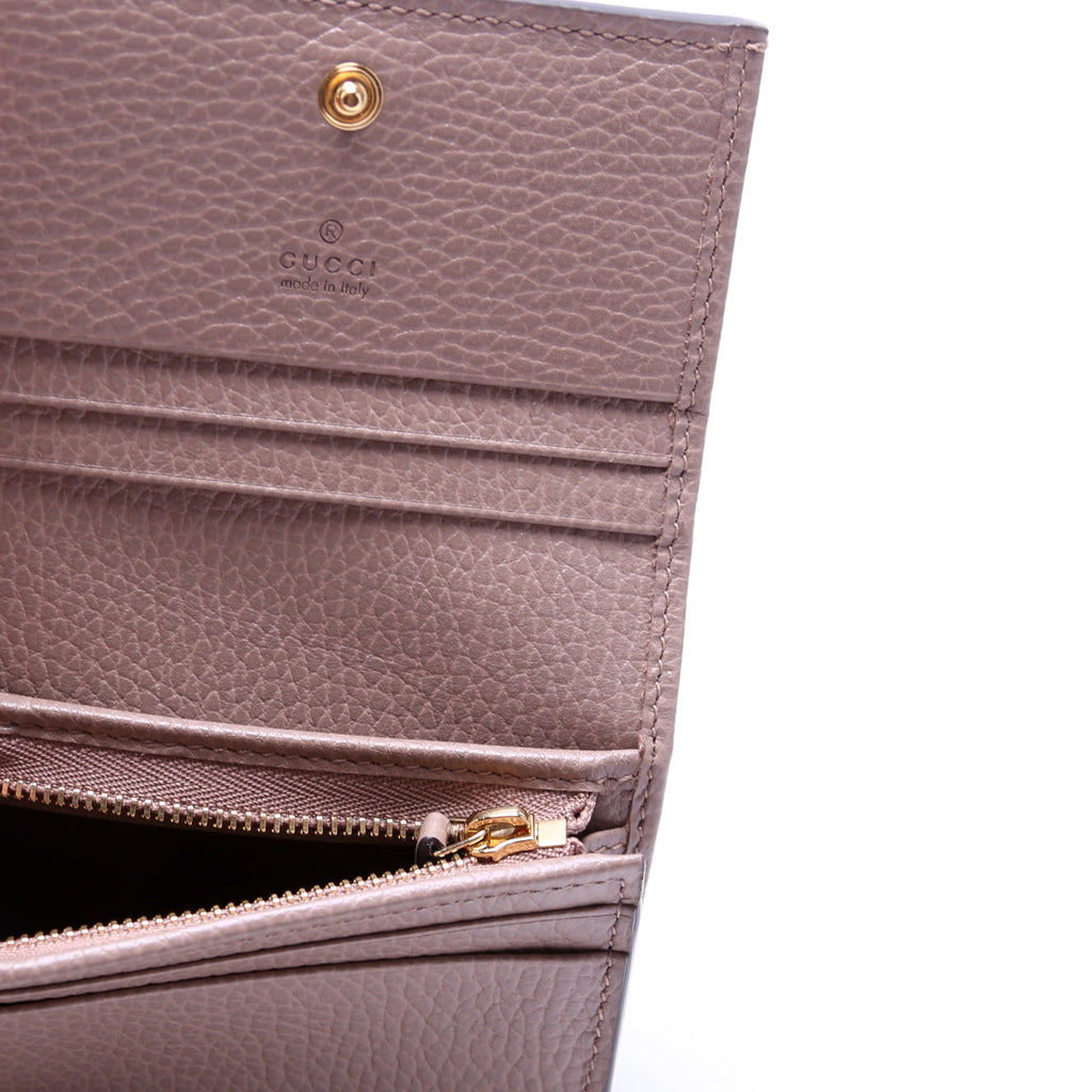 658610 GG Supreme Marmont Card Case Tan
