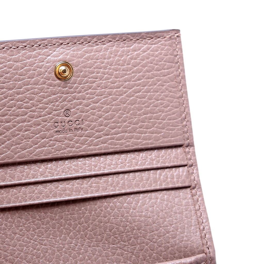 658610 GG Supreme Marmont Card Case Tan