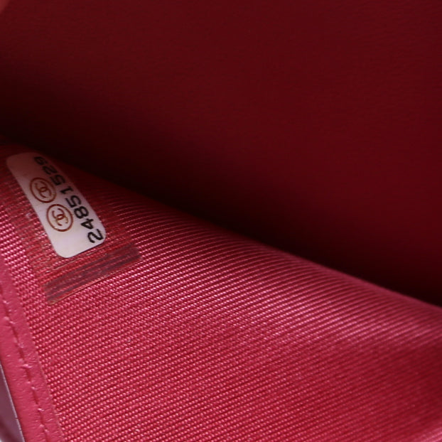 Boy Compact Wallet Lambskin 24M Pink