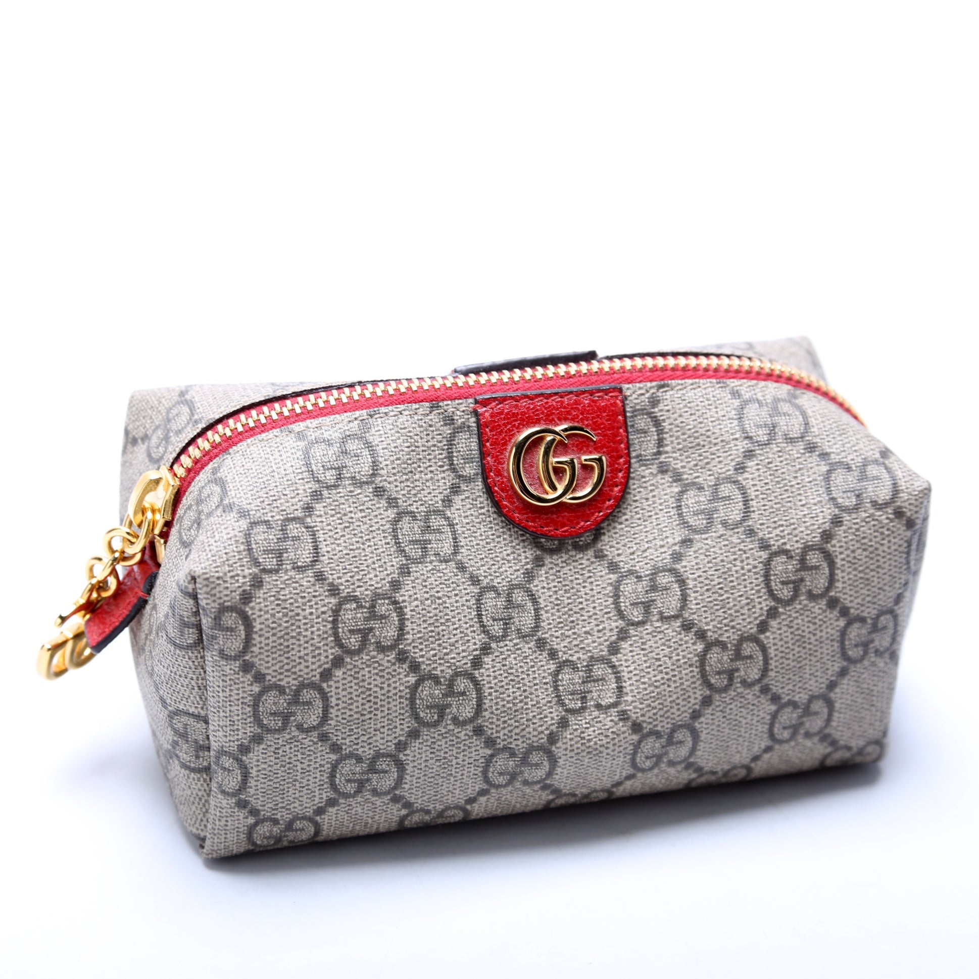 548394 Soft GG Supreme Ophidia Small Cosmetic Case Red