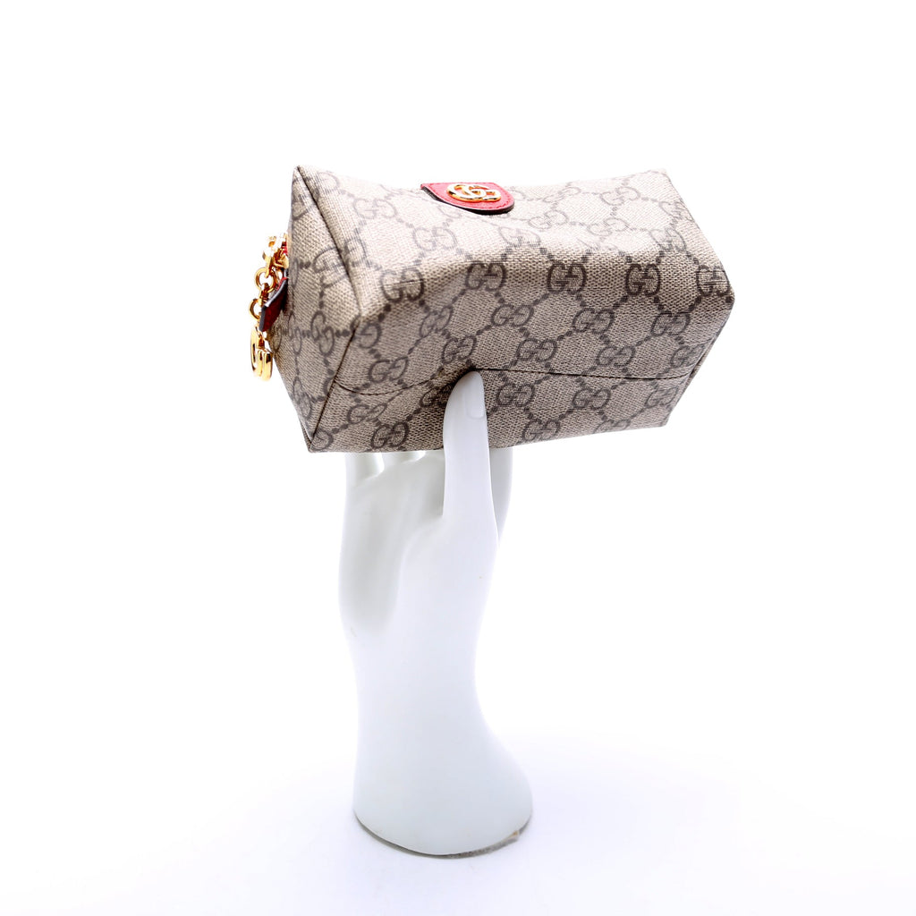 548394 Soft GG Supreme Ophidia Small Cosmetic Case Red