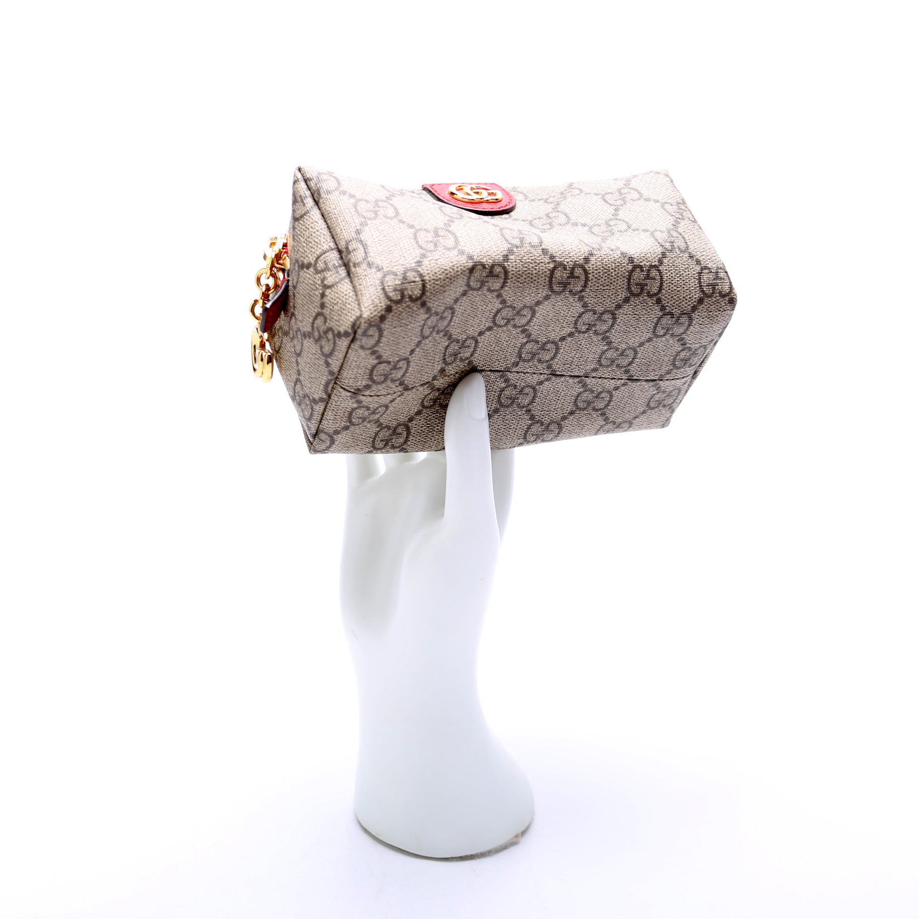 548394 Soft GG Supreme Ophidia Small Cosmetic Case Red