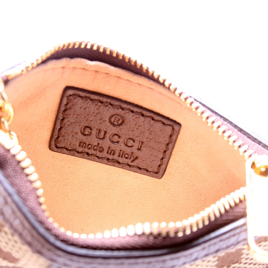 671722 Jumbo GG Canvas Ophidia Key Case