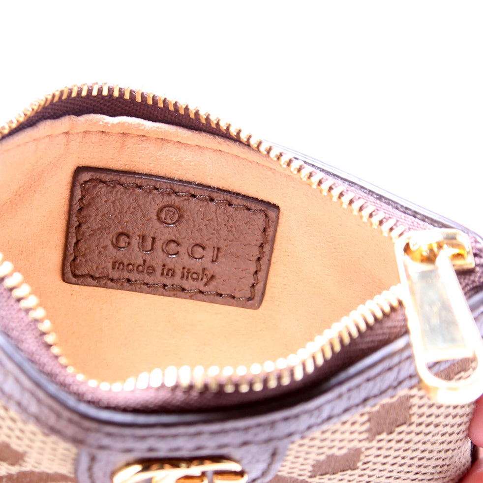 671722 Jumbo GG Canvas Ophidia Key Case