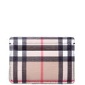 Vintage Check Card Holder Beige/Black