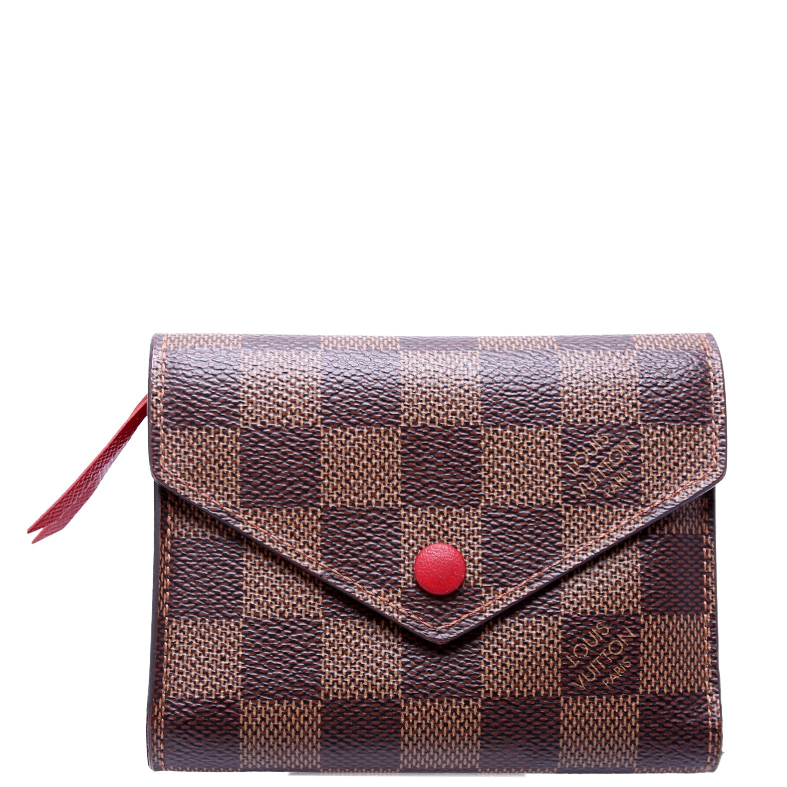 Victorine Wallet Damier Ebene Red
