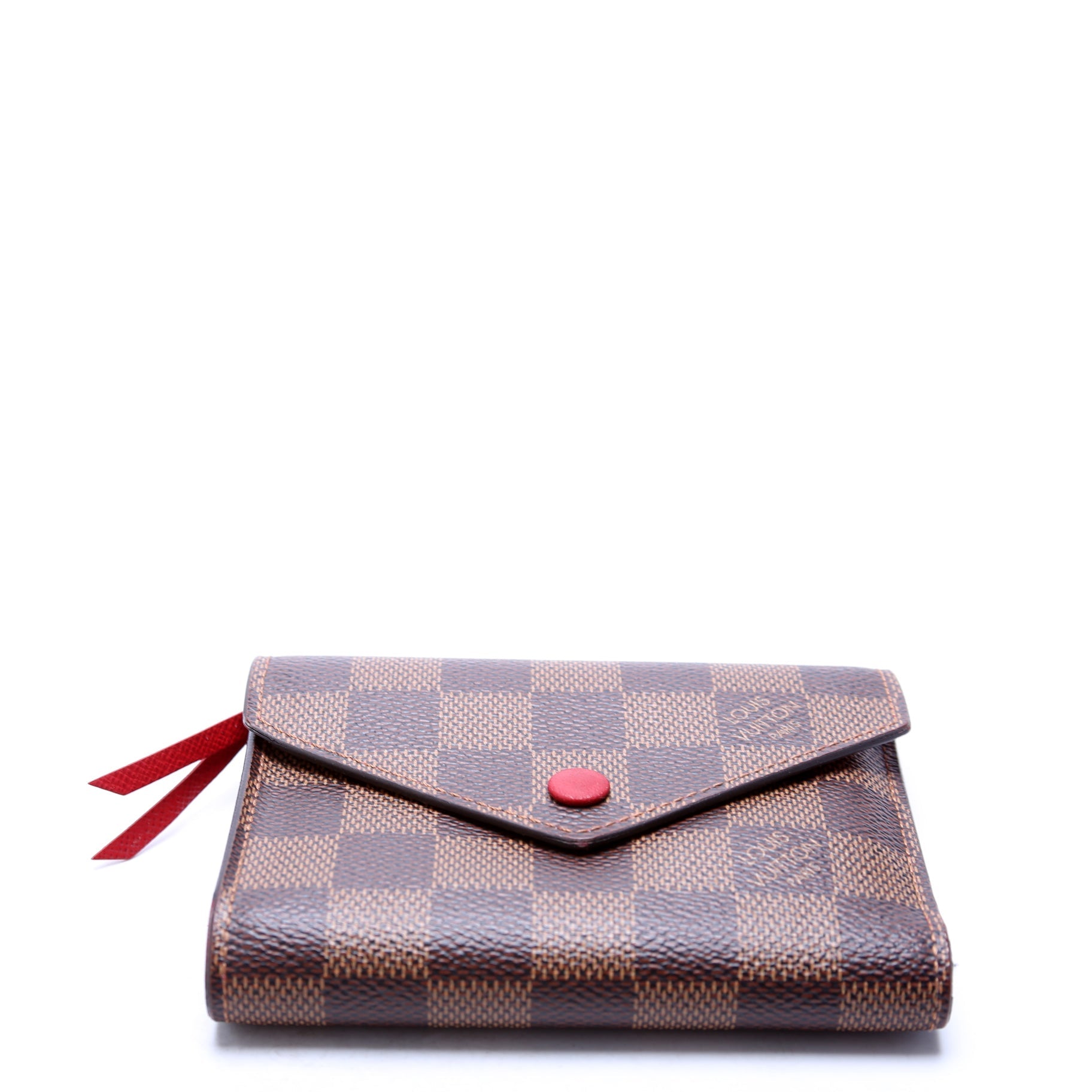 Victorine Wallet Damier Ebene Red