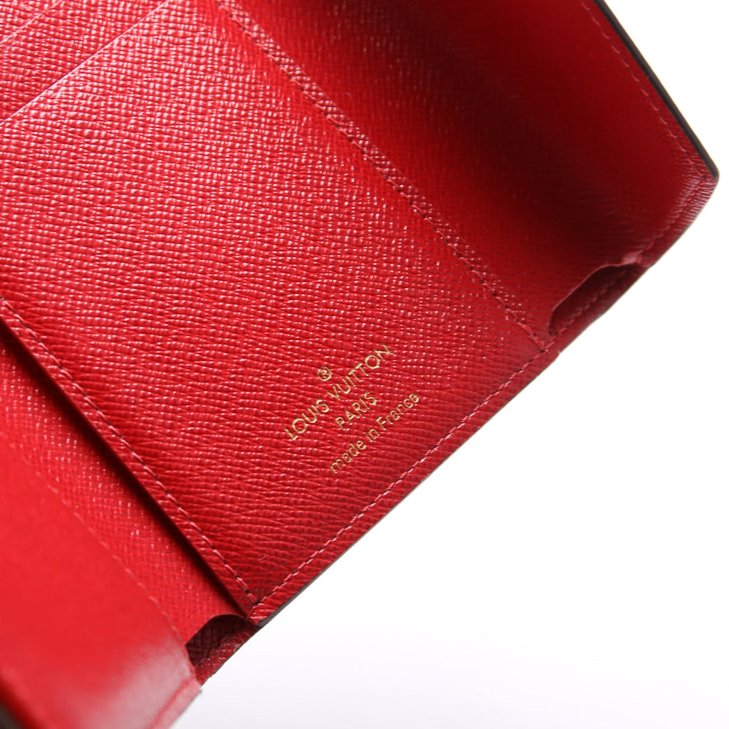 Victorine Wallet Damier Ebene Red