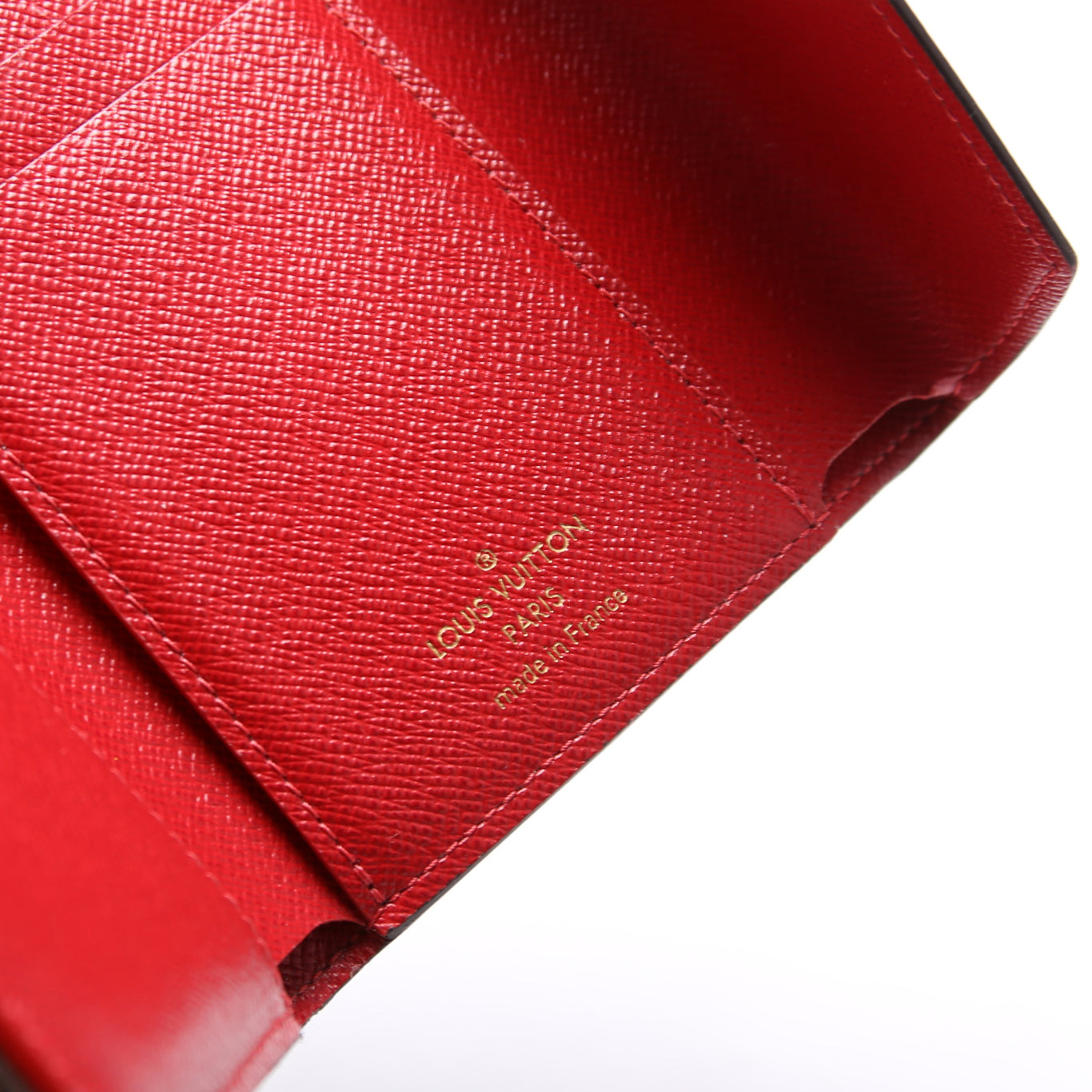 Victorine Wallet Damier Ebene Red