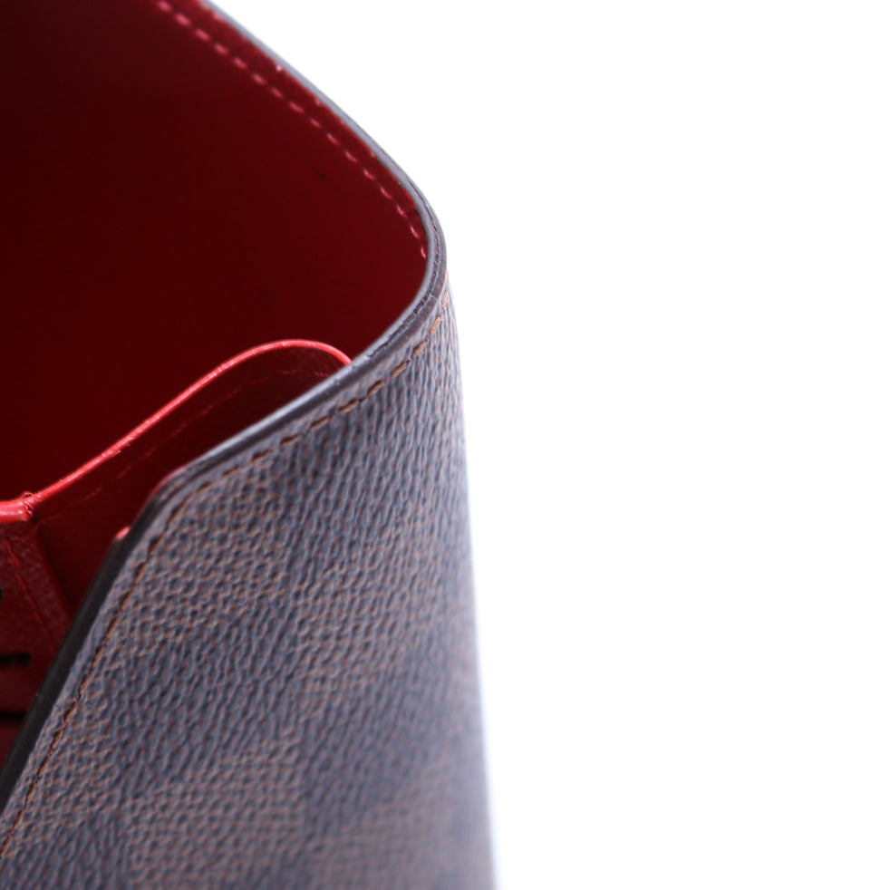 Victorine Wallet Damier Ebene Red