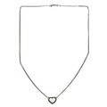 Heart Station Necklace 925/PAVE