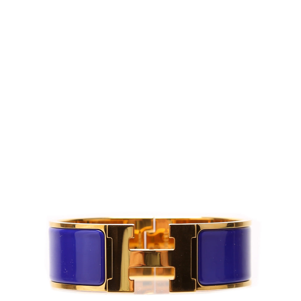 Hermes Clic Clac Wide PM Blue/Gold