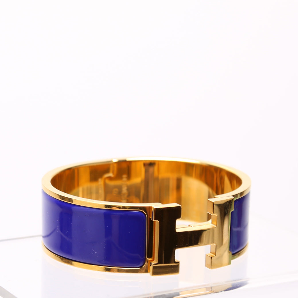 Hermes Clic Clac Wide PM Blue/Gold