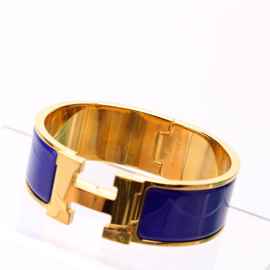 Hermes Clic Clac Wide PM Blue/Gold