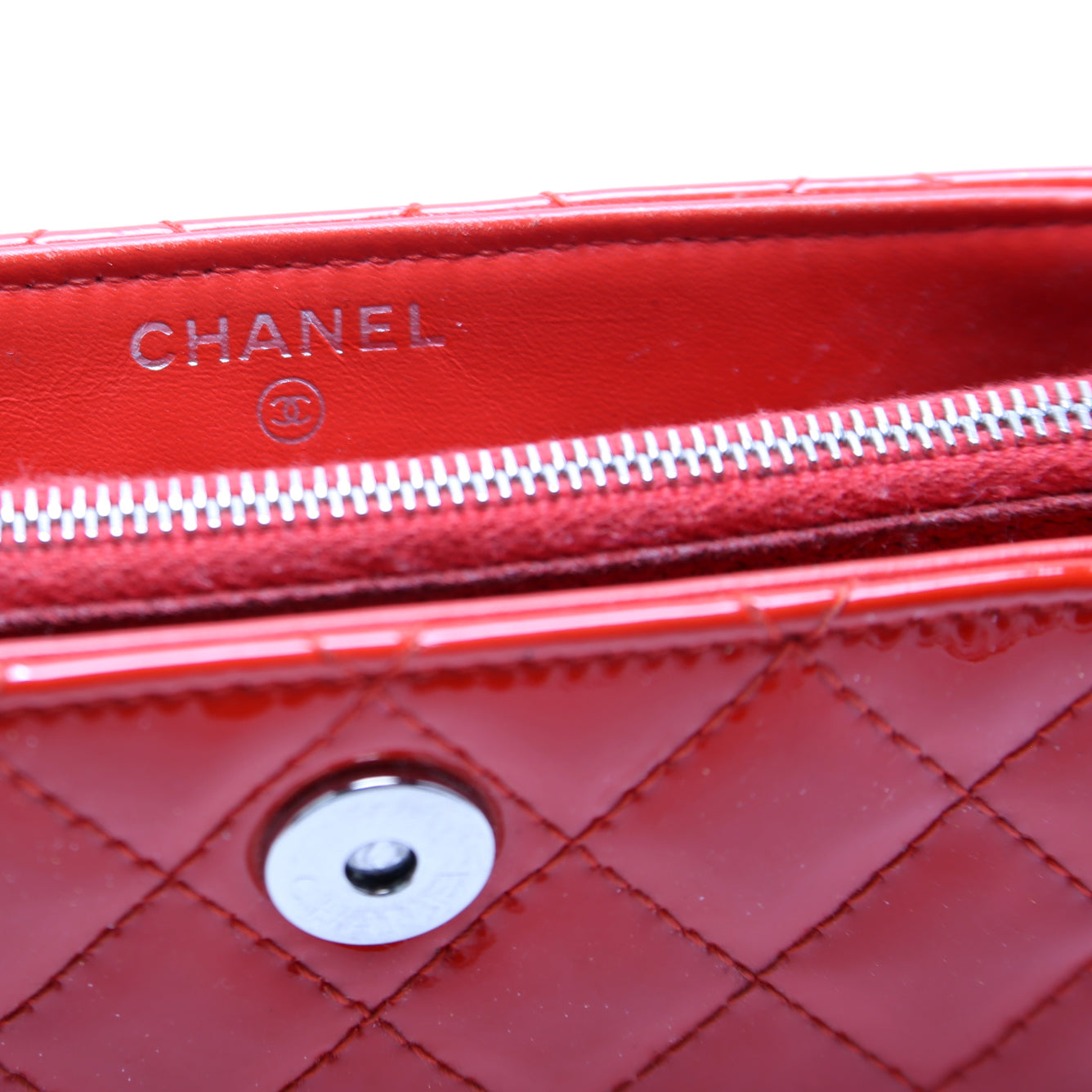 CC Quilted Patent Pouch