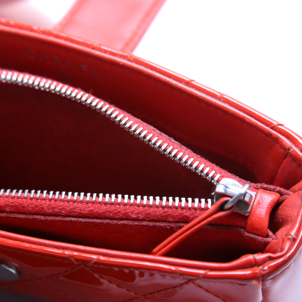 CC Quilted Patent Pouch