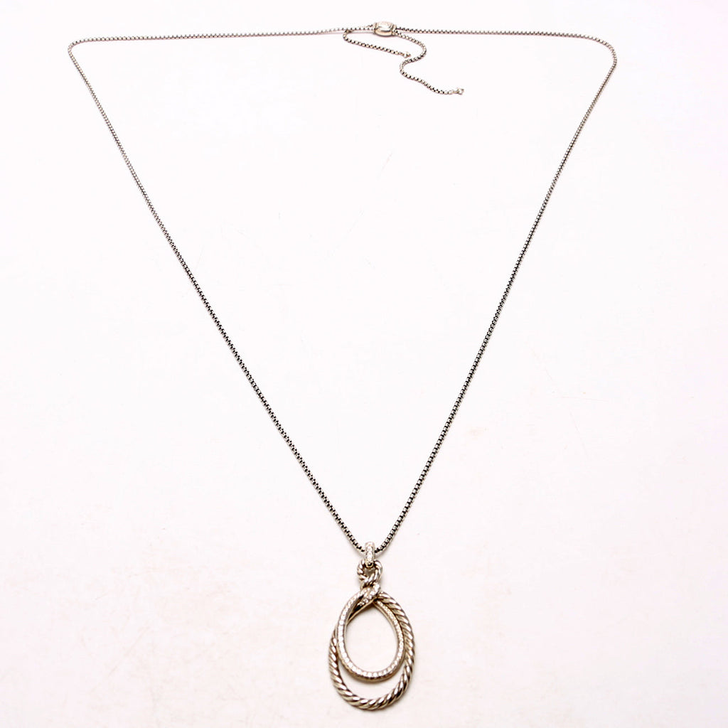 Continuance Drop Necklace 925/PAVE