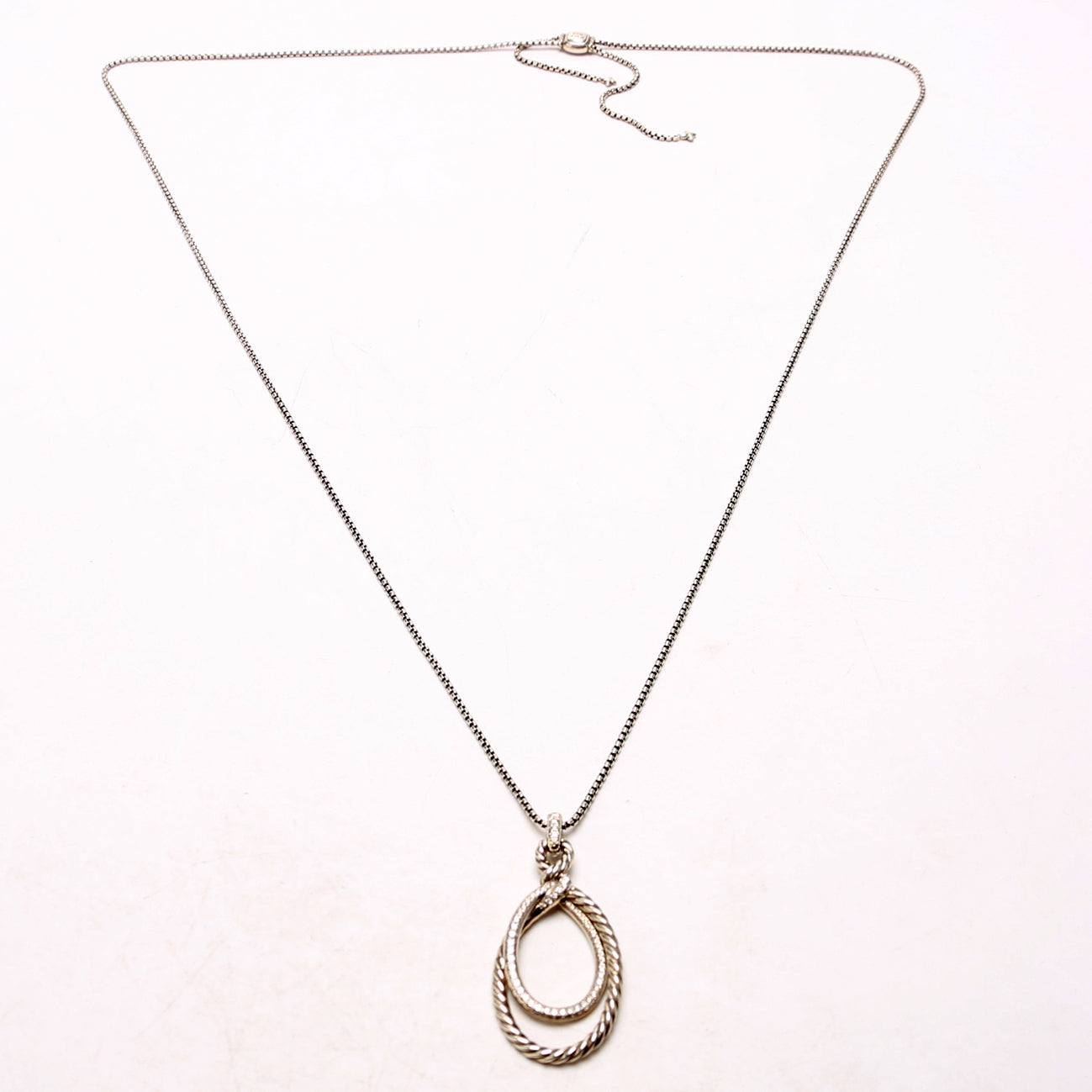 Continuance Drop Necklace 925/PAVE