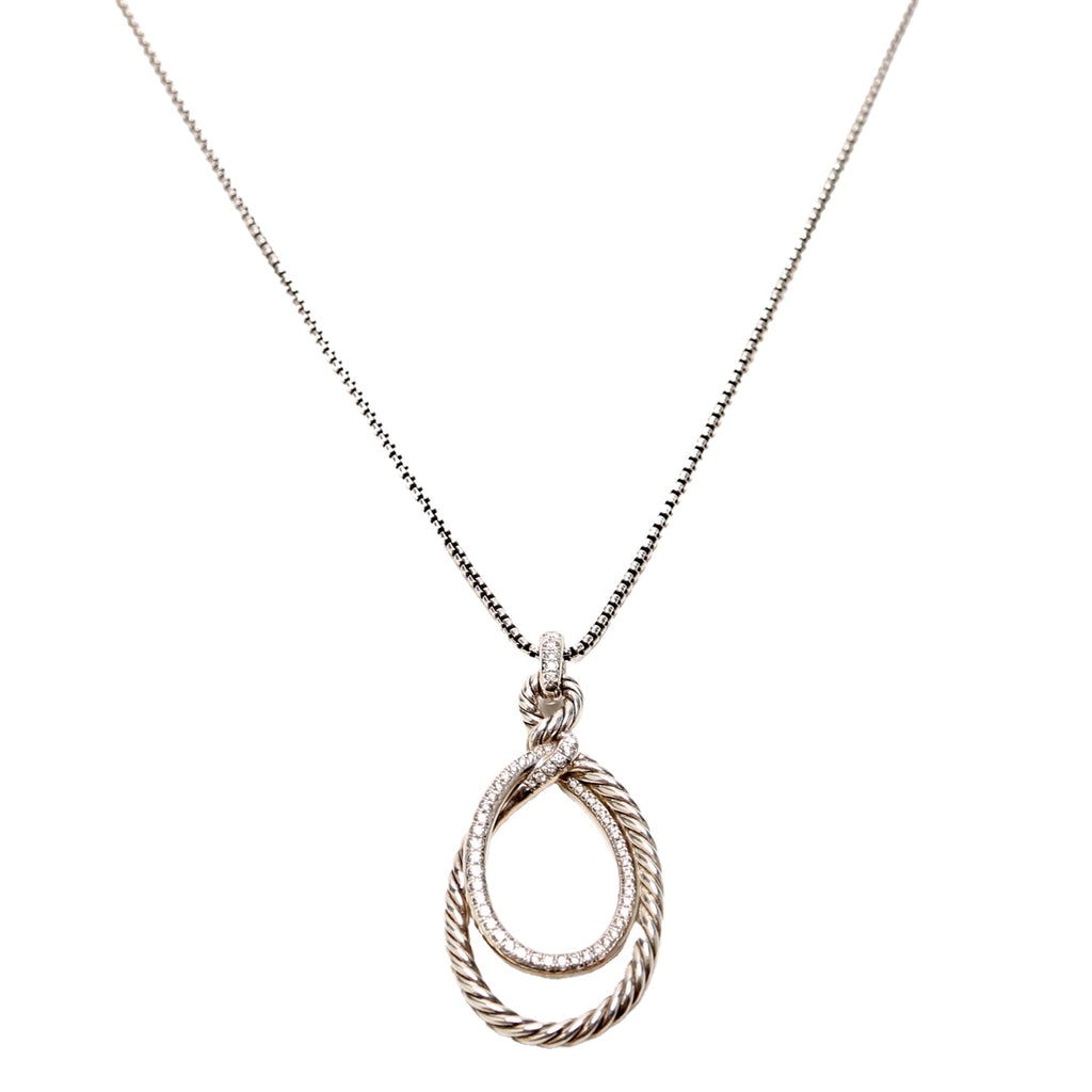 Continuance Drop Necklace 925/PAVE