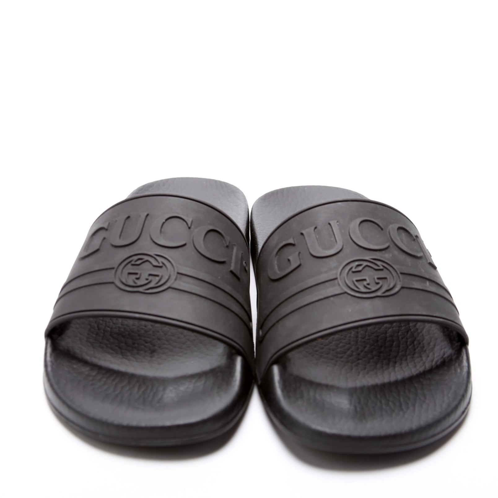 Logo Rubber Slides Size 39 Black