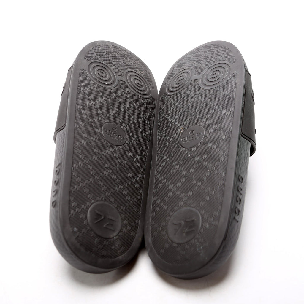 Logo Rubber Slides Size 39 Black