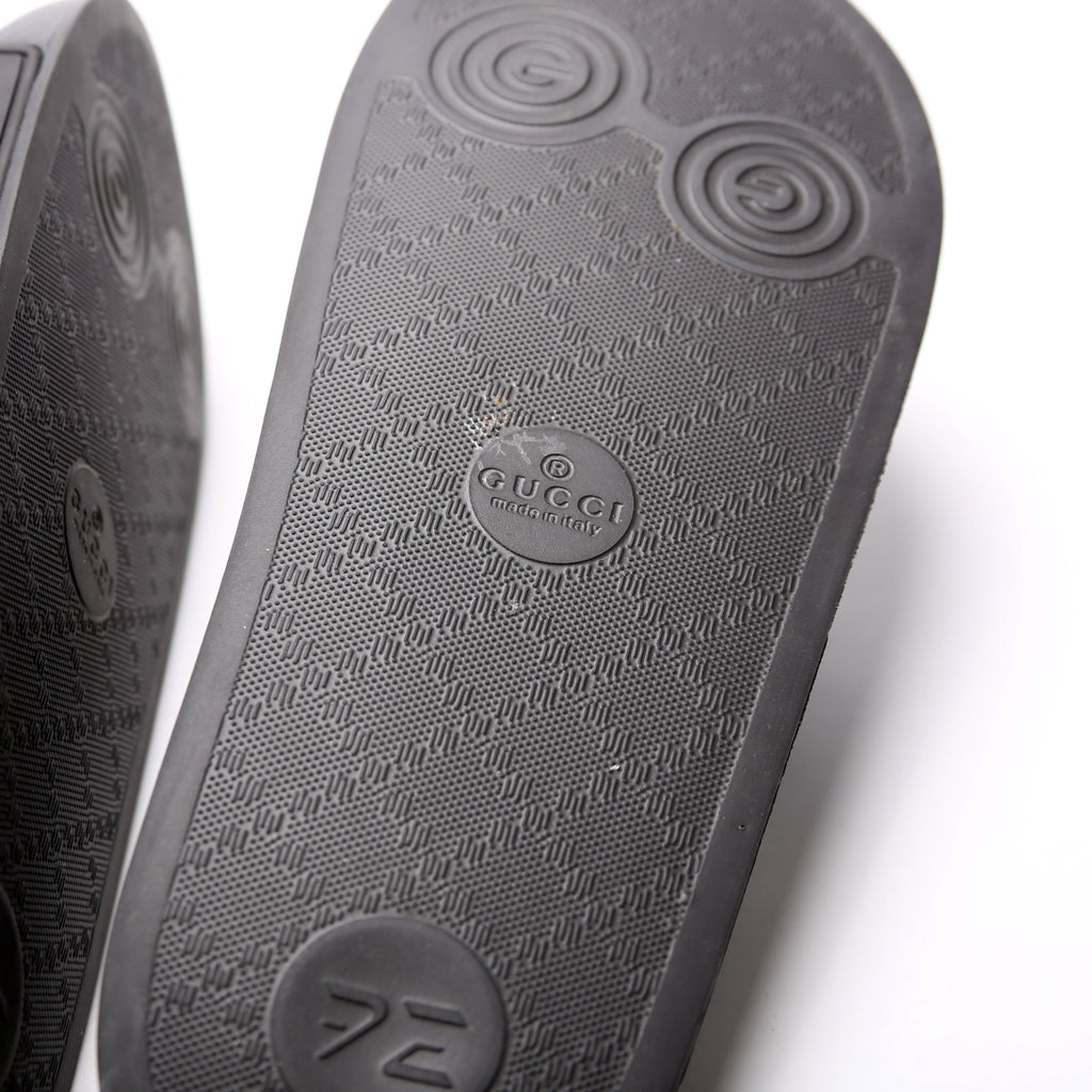 Logo Rubber Slides Size 39 Black