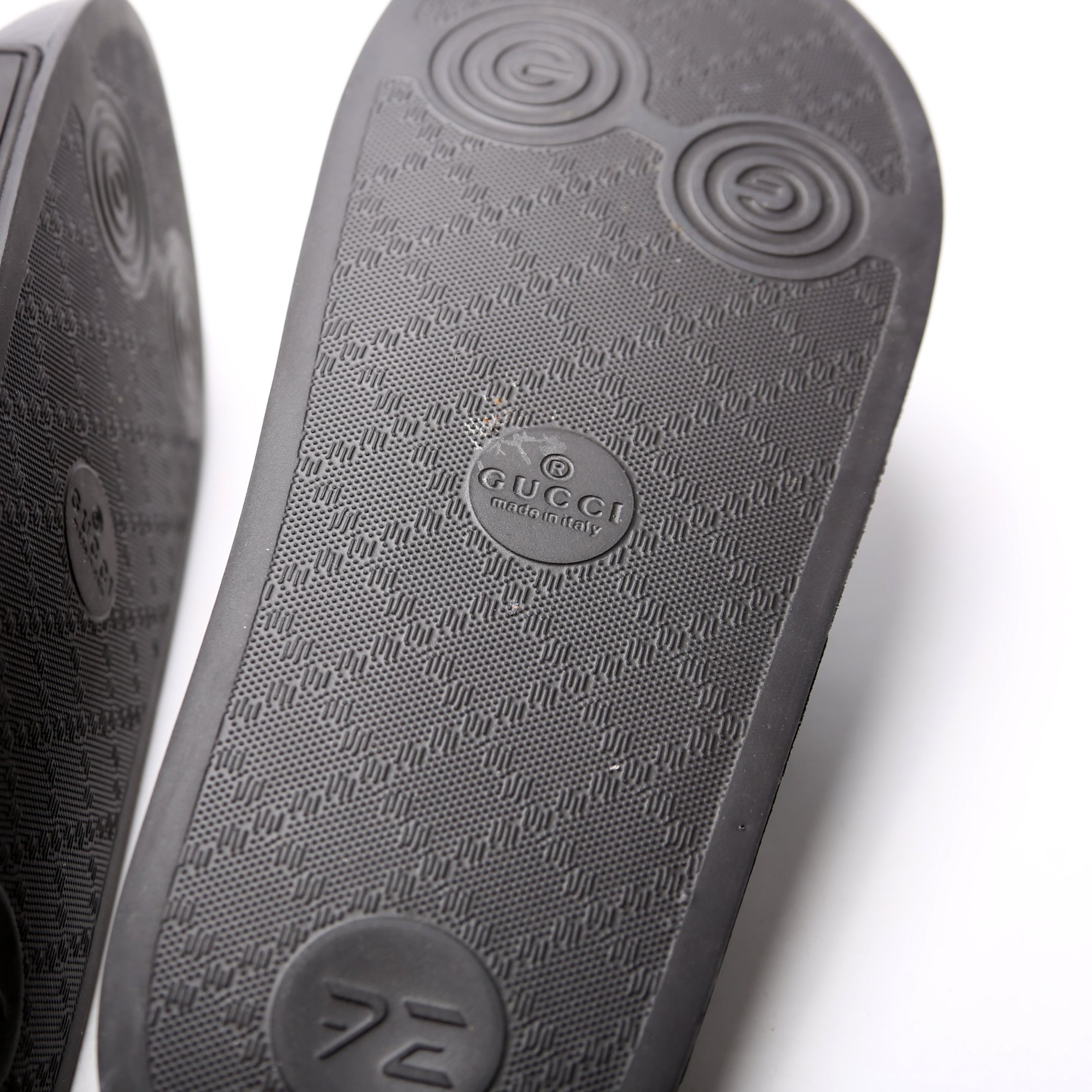 Logo Rubber Slides Size 39 Black
