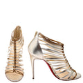 Milla 100MM Caged Sandals Size 41.5 Gold