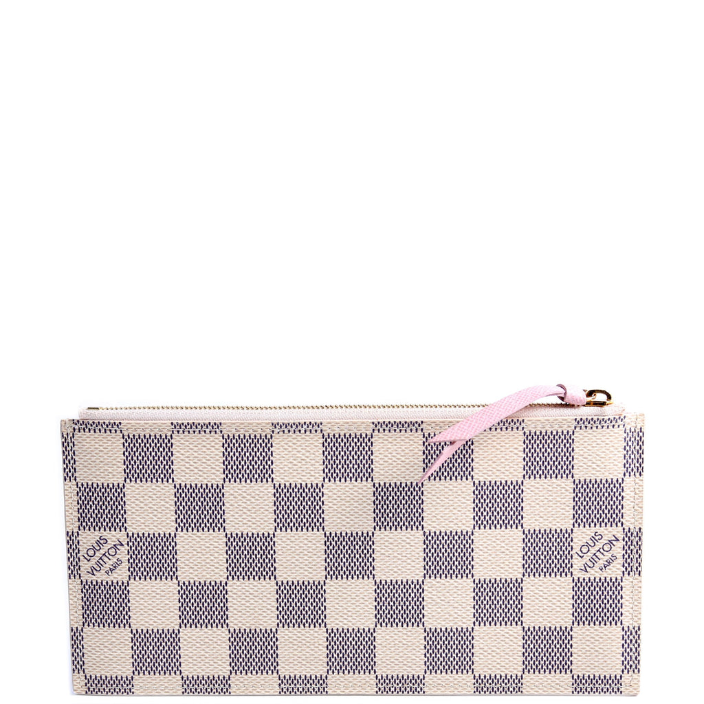 Pochette Felicie Zip Insert Only Damier Azur Pink